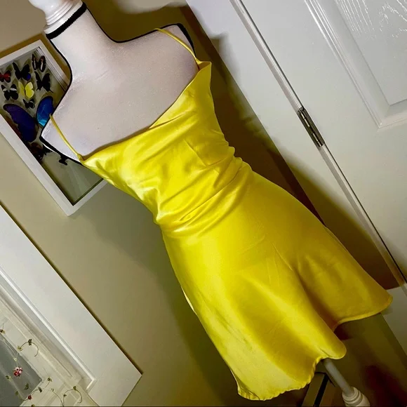 I Can Be Your Sunshine Yellow Mini Dress - Picture 3 of 13